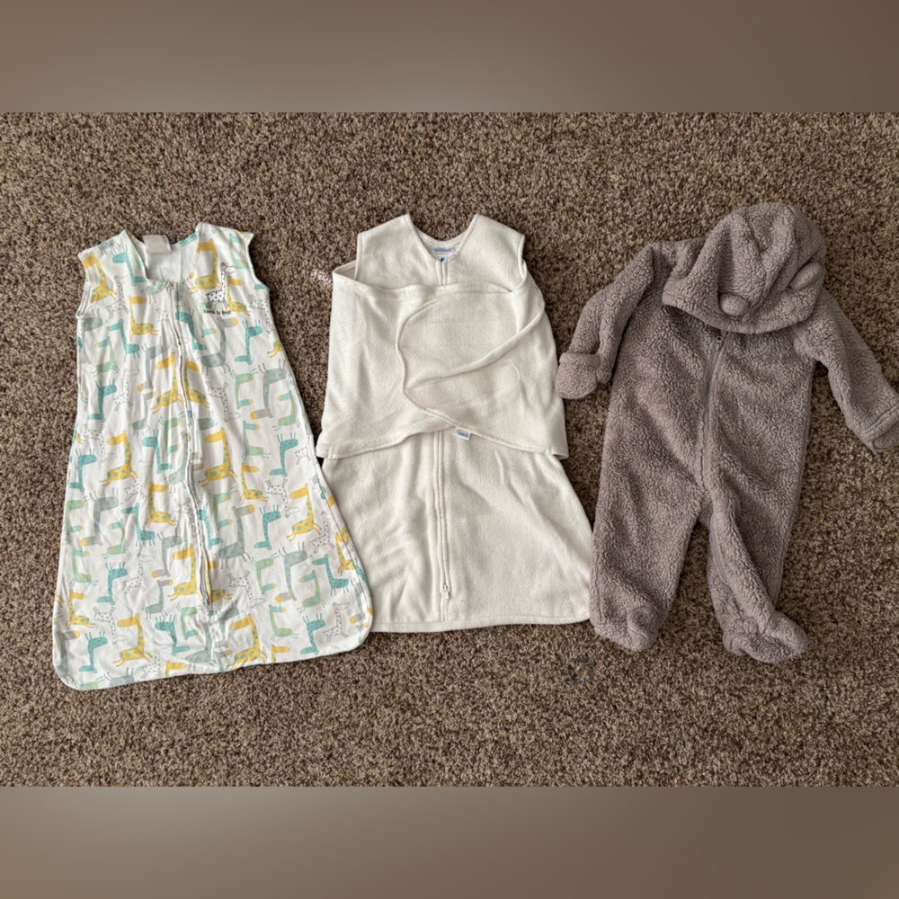 Bundle of halo sleep sacks and bear suit